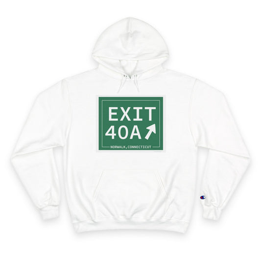 Vintage Exit 40A Merritt Parkway Sign Champion Hoodie