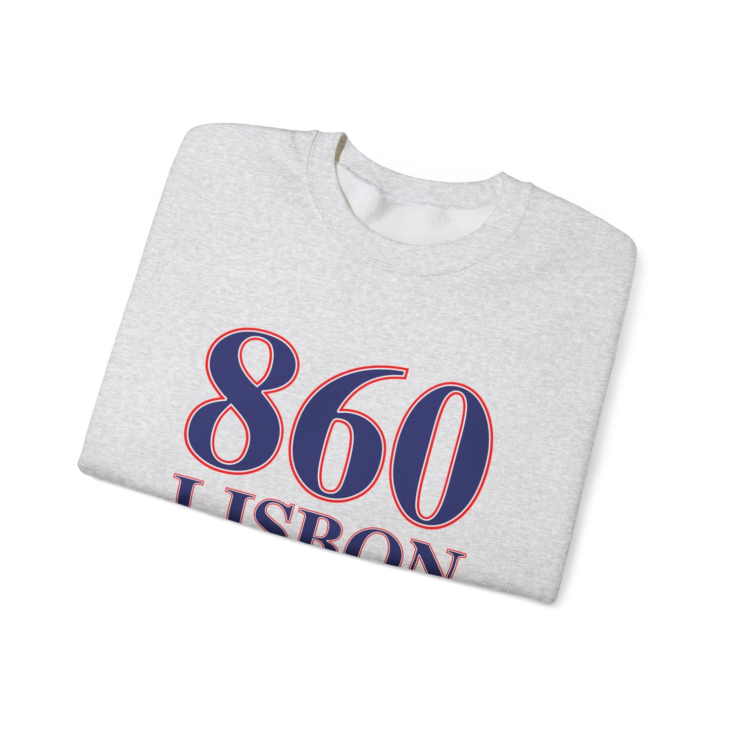 860 Lisbon Red White & Blue Unisex Heavy Blend™ Crewneck Sweatshirt