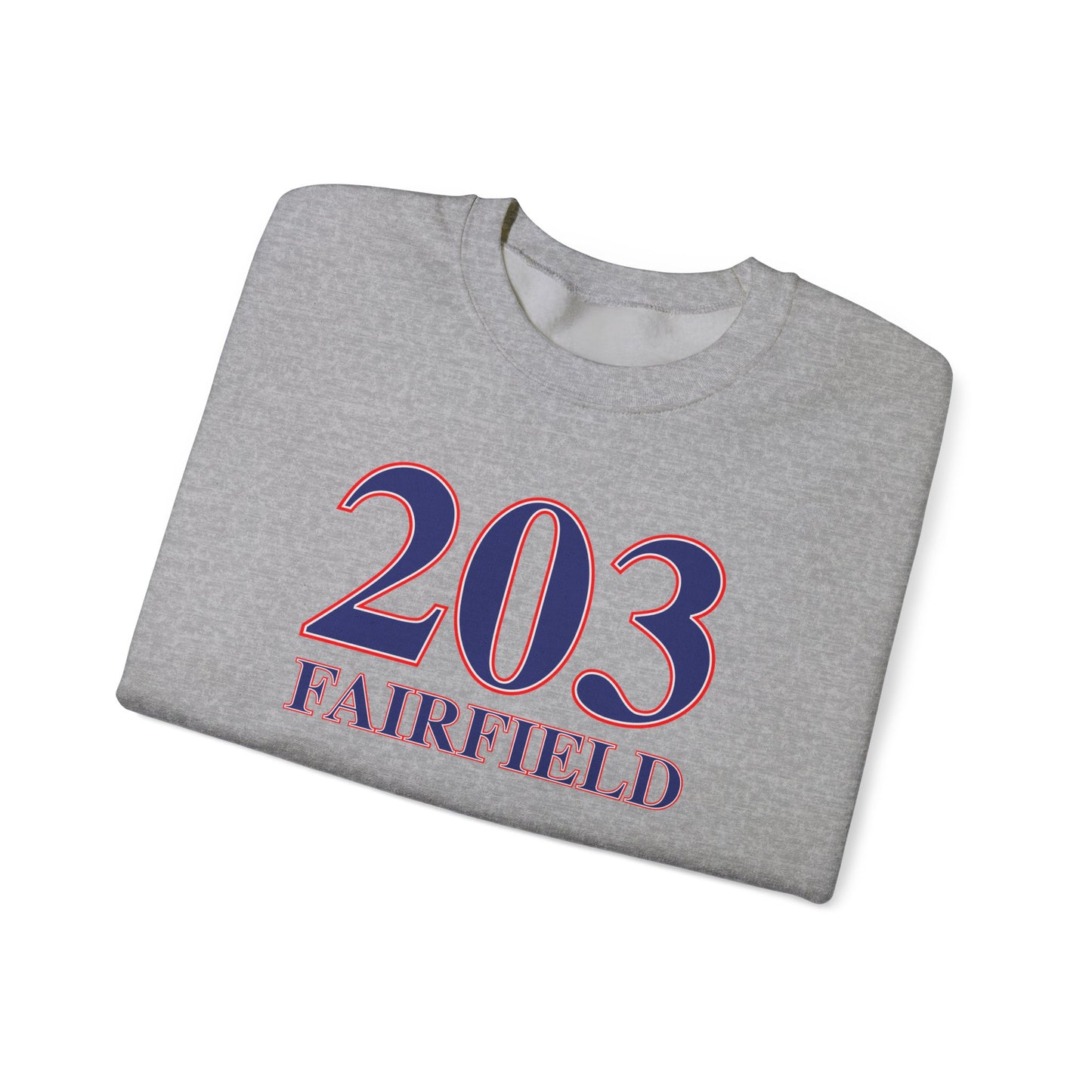 203 Fairfield Red, White & Blue Unisex Heavy Blend™ Crewneck Sweatshirt