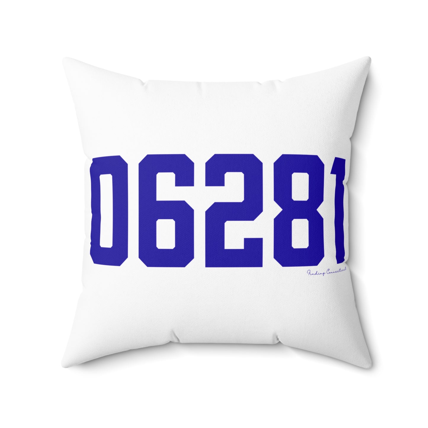 06281 Woodstock Connecticut Zip Code Spun Polyester Square Pillow