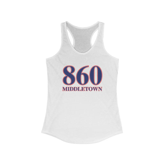 860 Middletown Red White & Blue Women's Ideal Racerback Tank Top