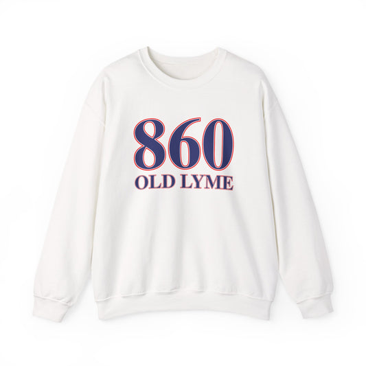 860 Old Lyme Red White & Blue Unisex Heavy Blend™ Crewneck Sweatshirt
