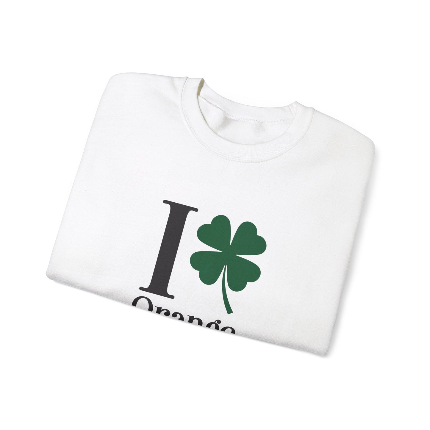 I Clover Orange Unisex Heavy Blend™ Crewneck Sweatshirt