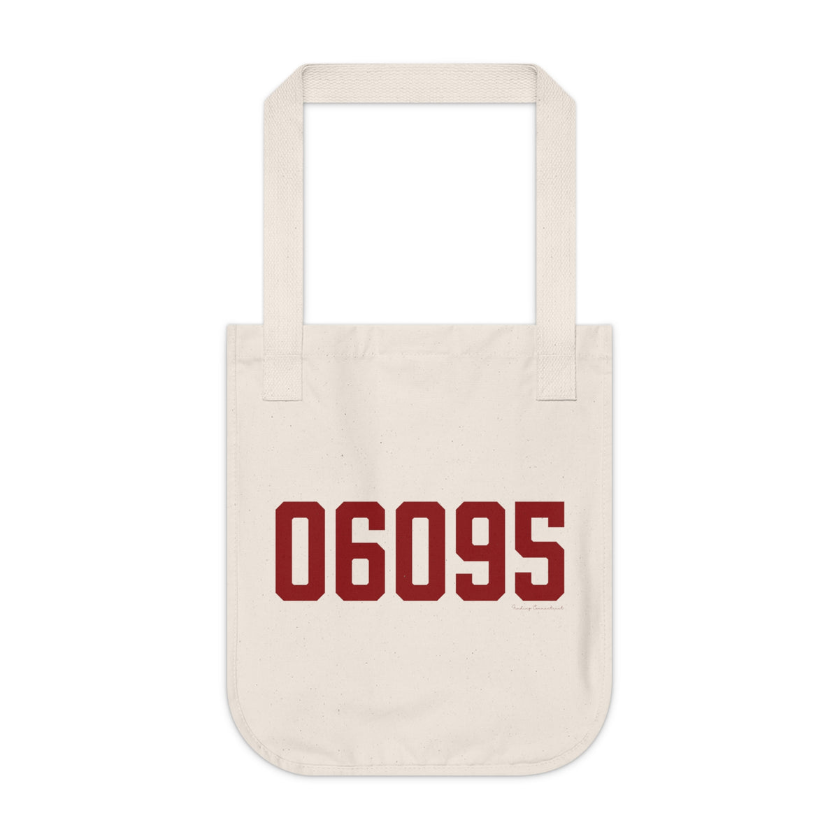 06095 Windsor Connecticut Zip Code Organic Canvas Tote Bag