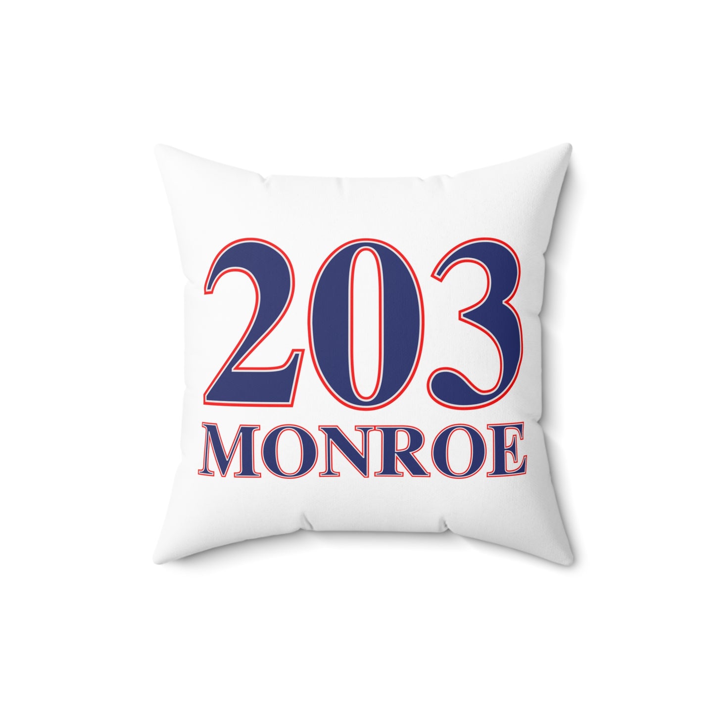 203 Monroe Red White & Blue Spun Polyester Square Pillow
