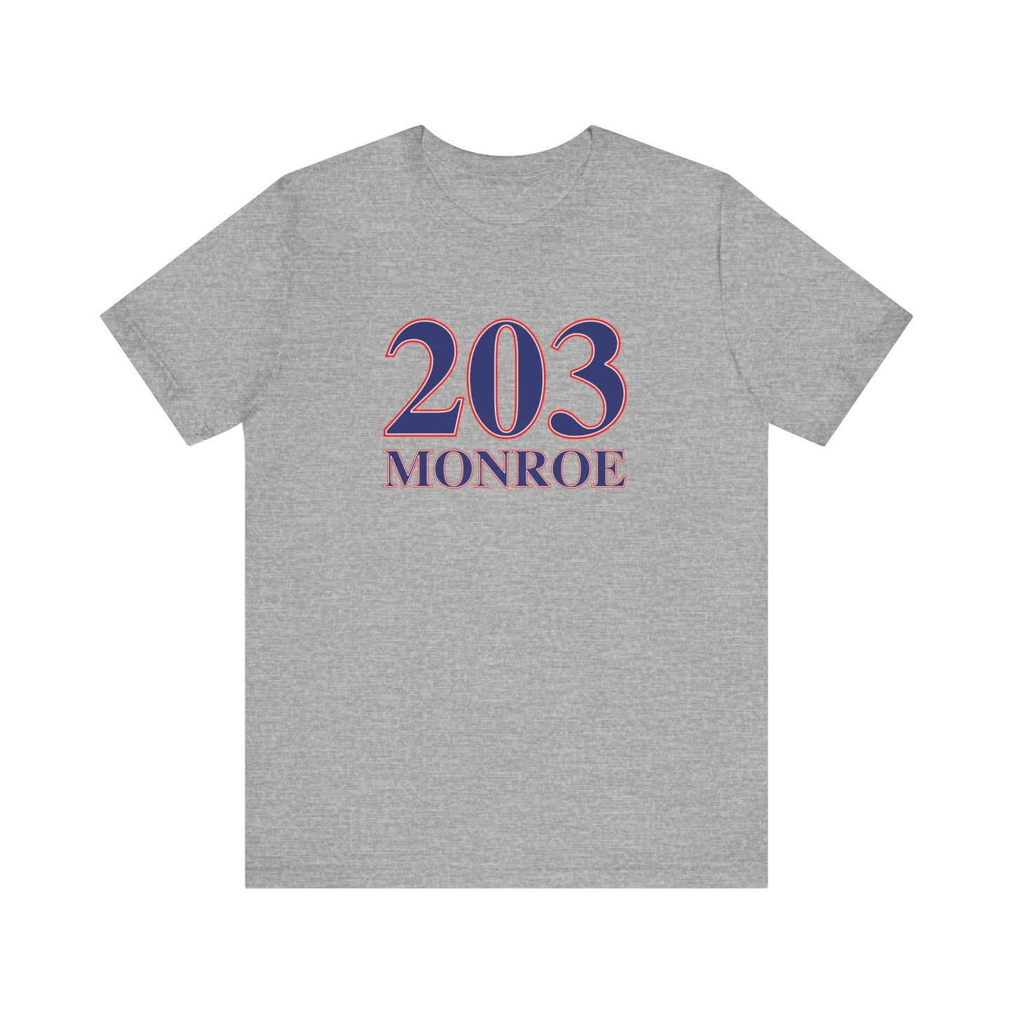 203 Monroe Red White & Blue Unisex Jersey Short Sleeve T-Shirt