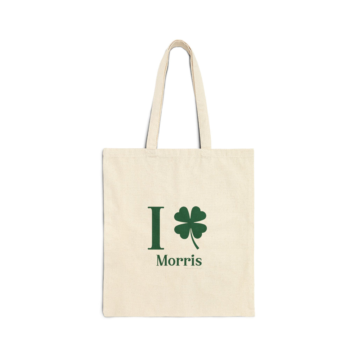 I Clover Morris Cotton Canvas Tote Bag