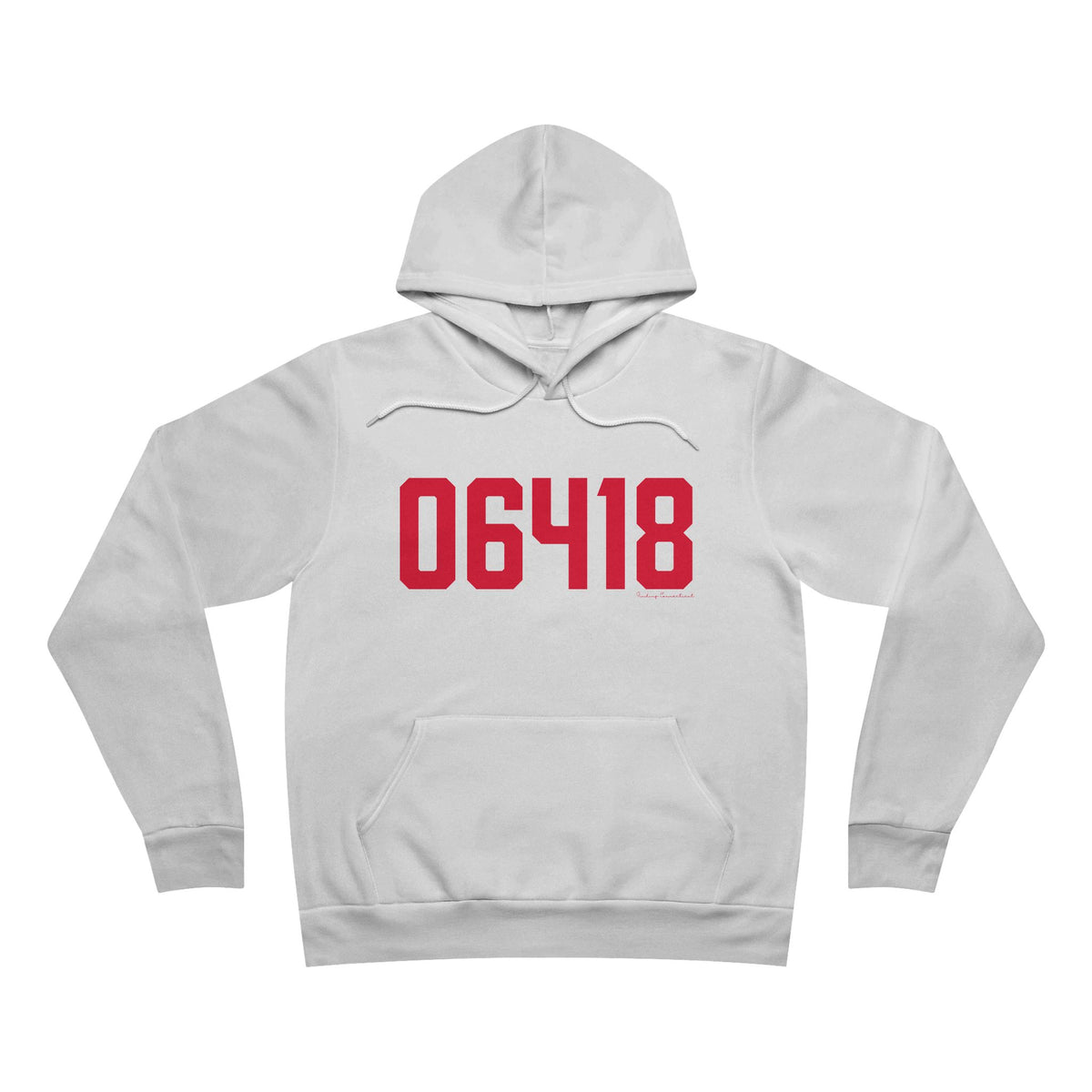 06418 Derby Connecticut Zip Code Unisex Sponge Fleece Pullover Hoodie