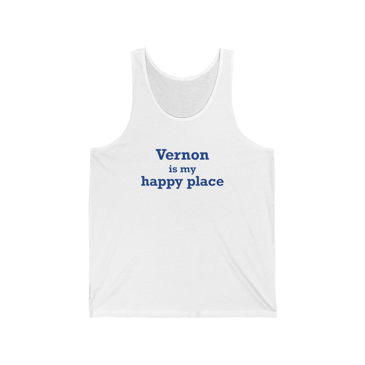 Vernon is My Happy Place
Unisex Jersey Tank Top