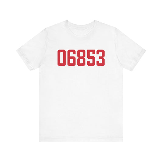 06853 Norwalk Connecticut Zip Code Unisex Jersey Short Sleeve T-Shirt