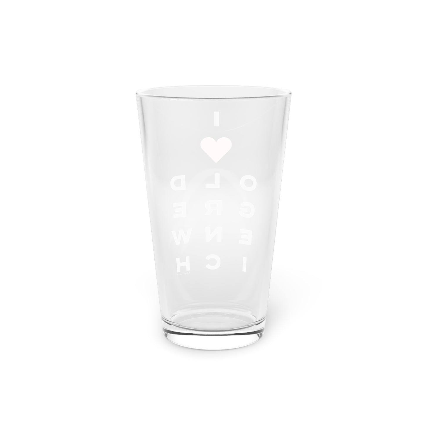 Old Greenwich Vision Pint Glass, 16oz