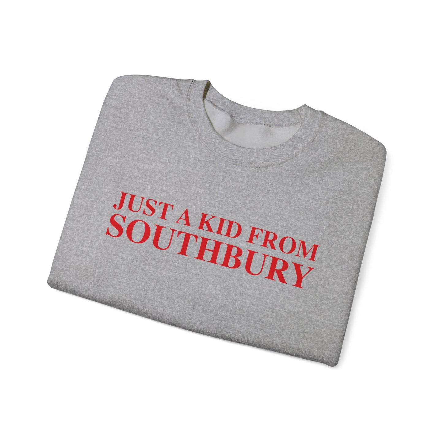 Just a kid from Southbury Unisex Heavy Blend™ Crewneck Sweatshirt