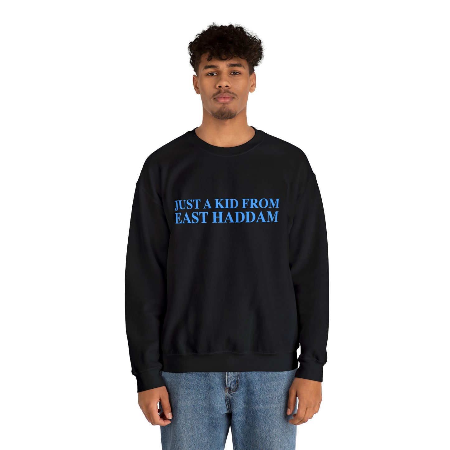 Just a kid from East Haddam Unisex Heavy Blend™ Crewneck Sweatshirt