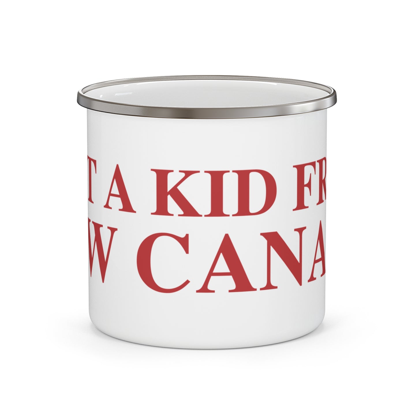 Just a kid from New Canaan Enamel Camping Mug