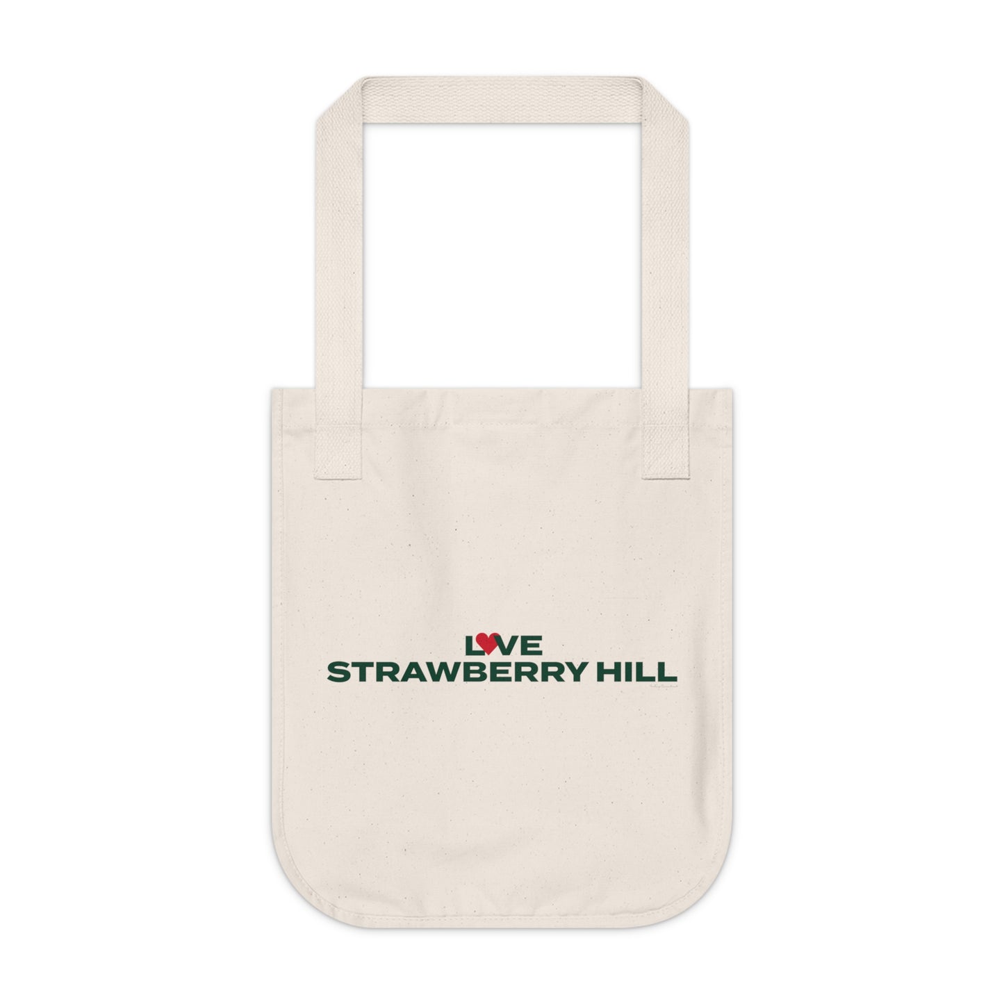 Love Strawberry Hill Organic Canvas Tote Bag