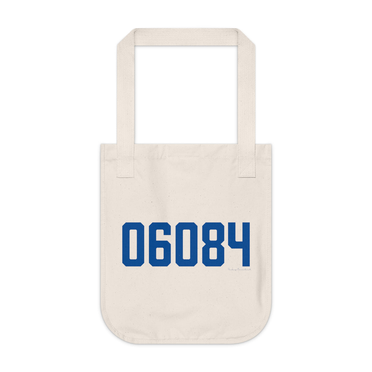 06084 Tolland Connecticut Zip Code Organic Canvas Tote Bag