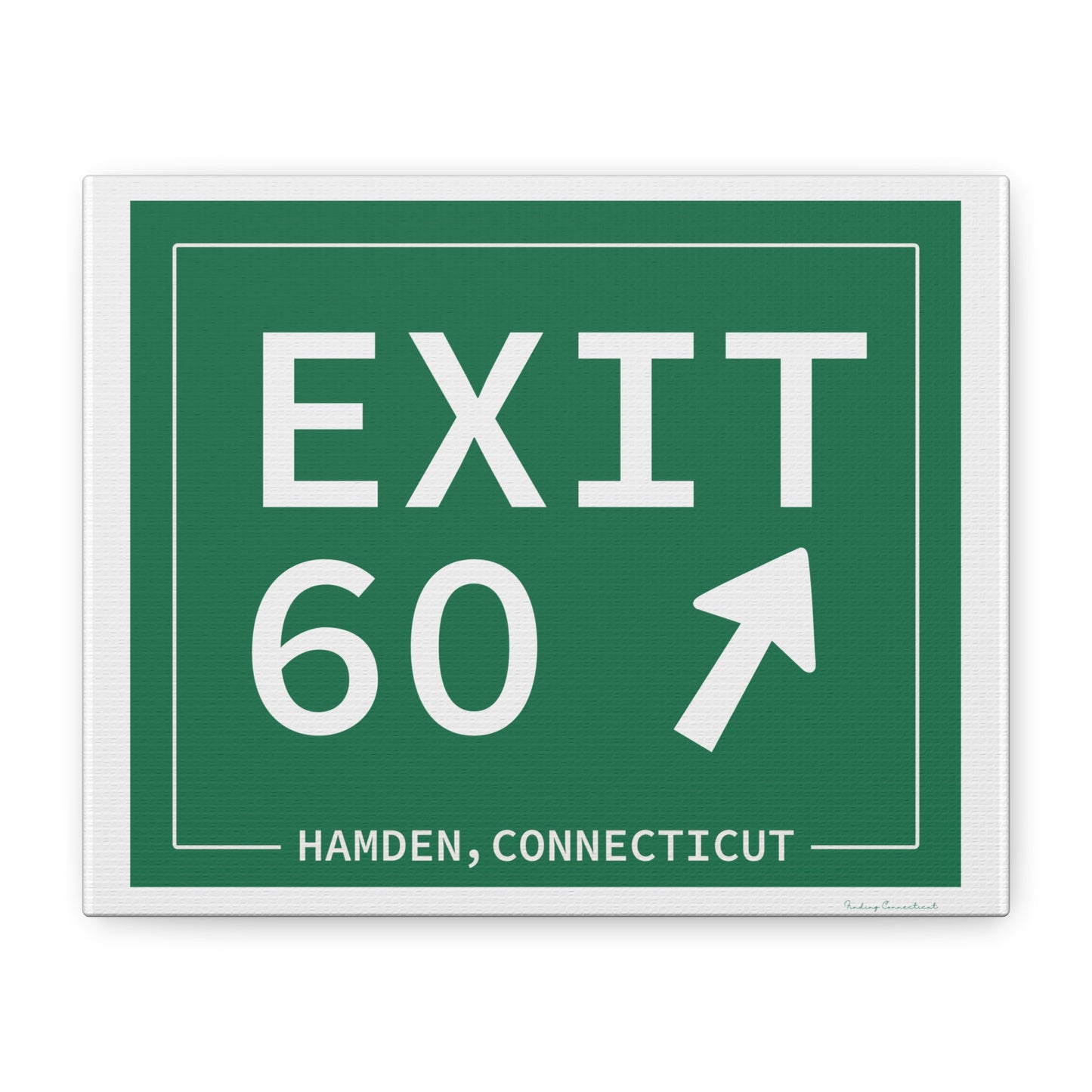 Vintage Exit 60 WCP Sign Matte Canvas, Stretched, 1.25"