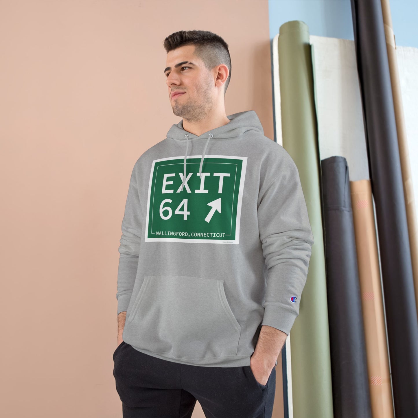 Vintage Exit 64 WCP Sign Champion Hoodie