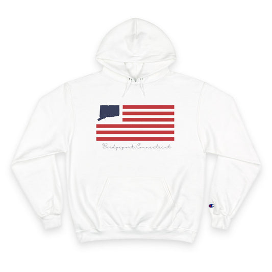 Bridgeport Connecticut Flag Champion Hoodie