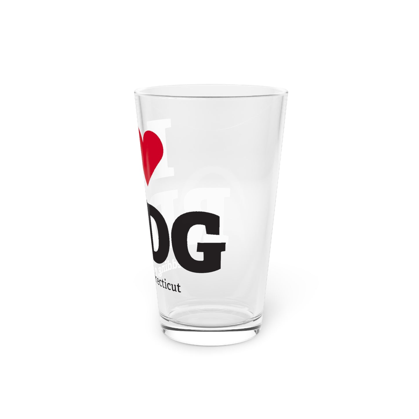 I Heart RDDG Pint Glass, 16oz
