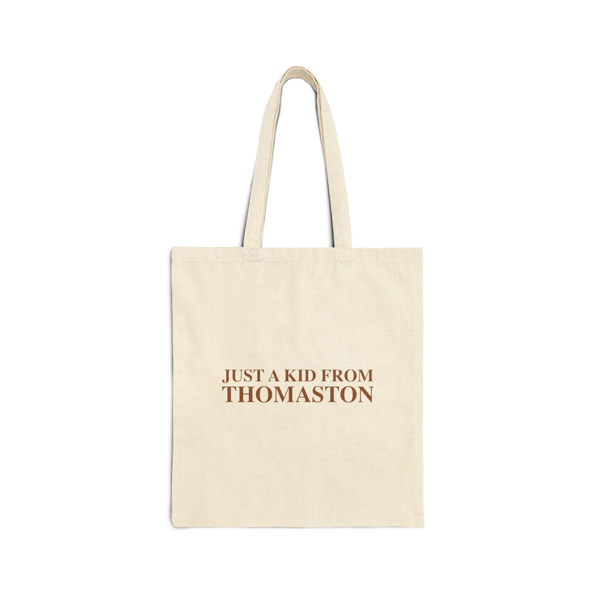 Just a kid from Thomaston Cotton Canvas Tote Bag