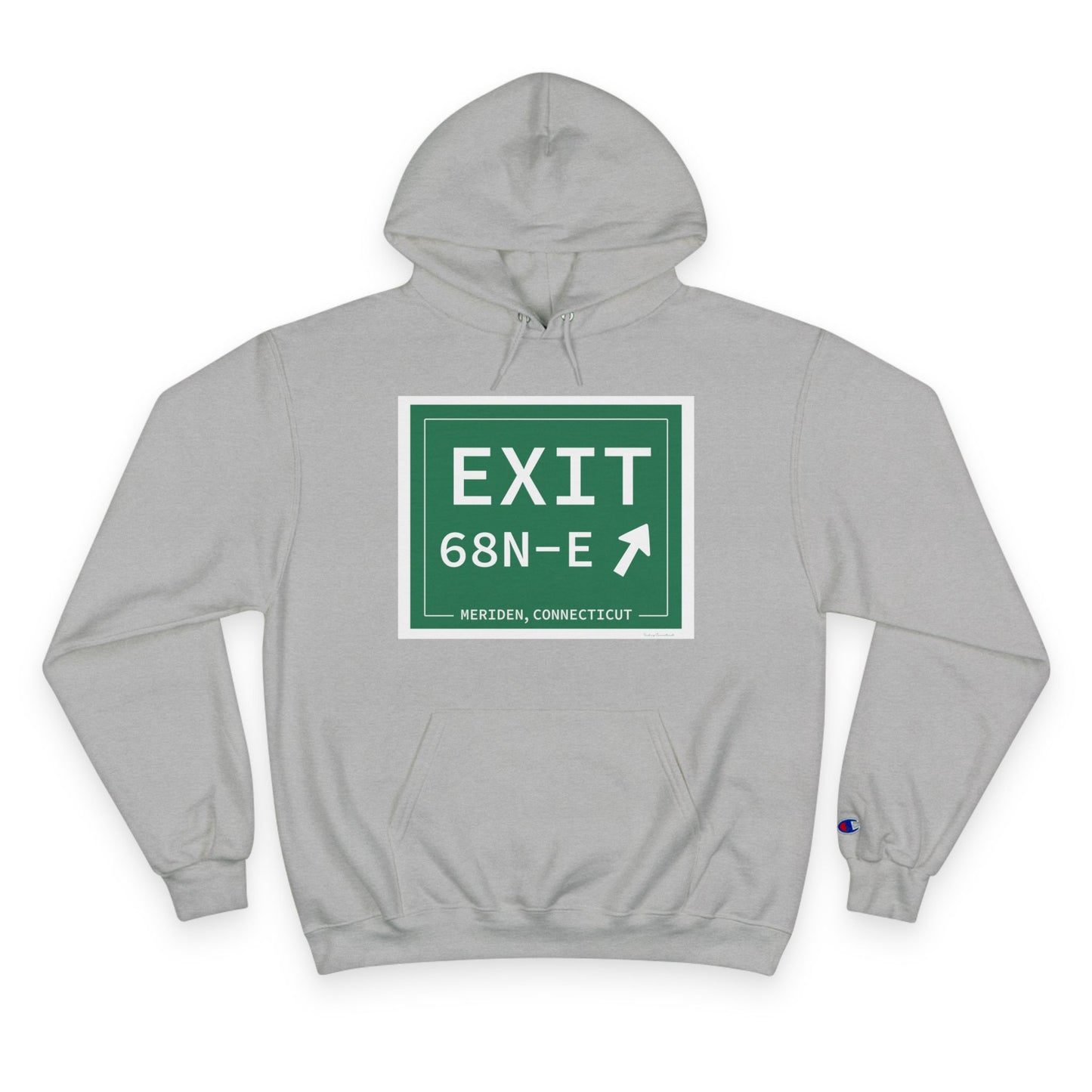 Vintage Exit 68N-E WCP Sign Champion Hoodie