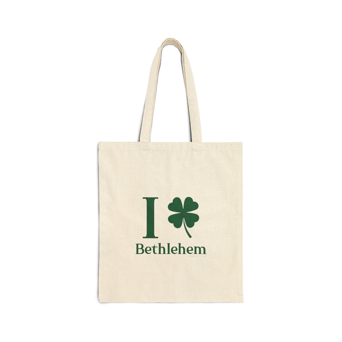I Clover Bethlehem Cotton Canvas Tote Bag
