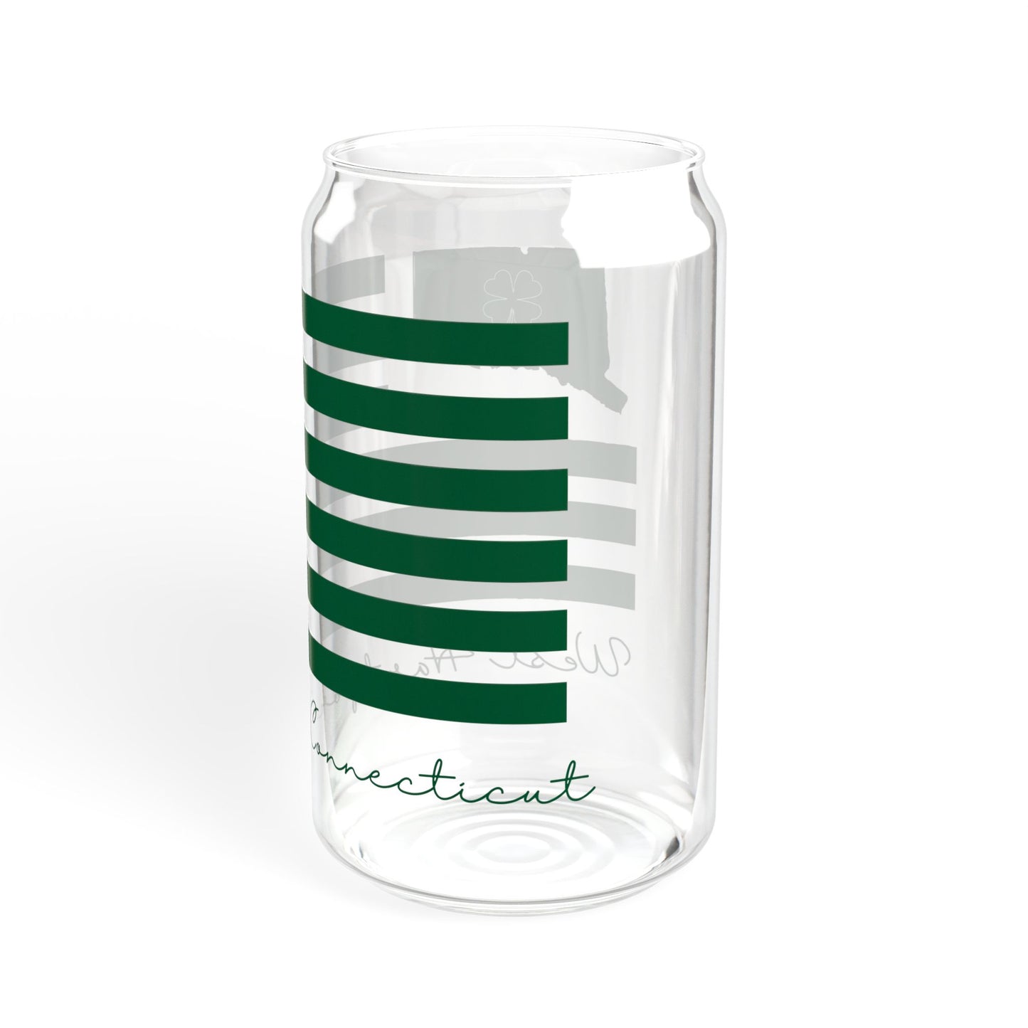 West Hartford Connecticut St. Patrick’s Day Flag Sipper Glass, 16oz