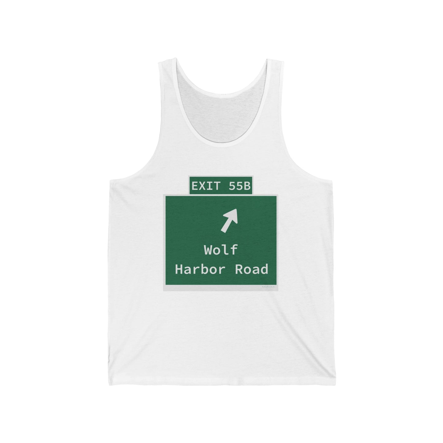 Vintage WCP Exit 55B Sign Unisex Jersey Tank Top