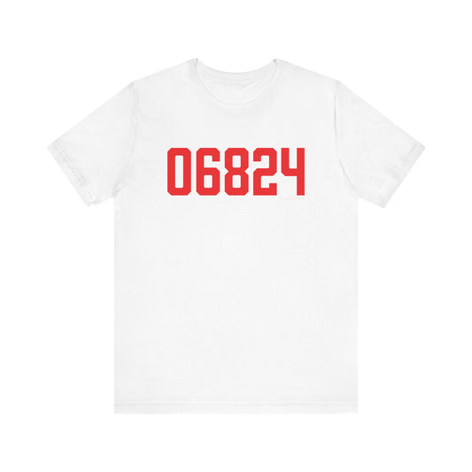 06824 Fairfield Connecticut Zip Code Unisex Jersey Short Sleeve T-Shirt