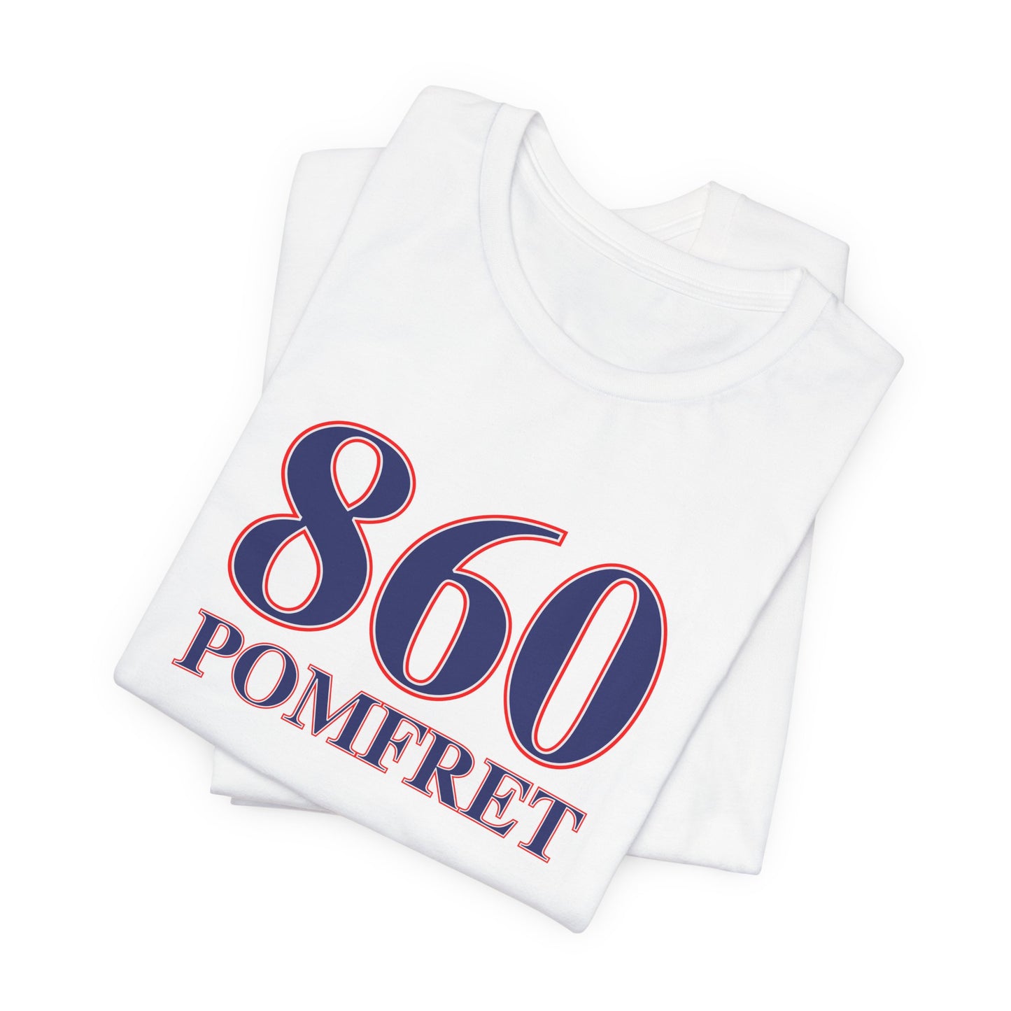 860 Pomfret Red White & Blue Unisex Jersey Short Sleeve T-Shirt