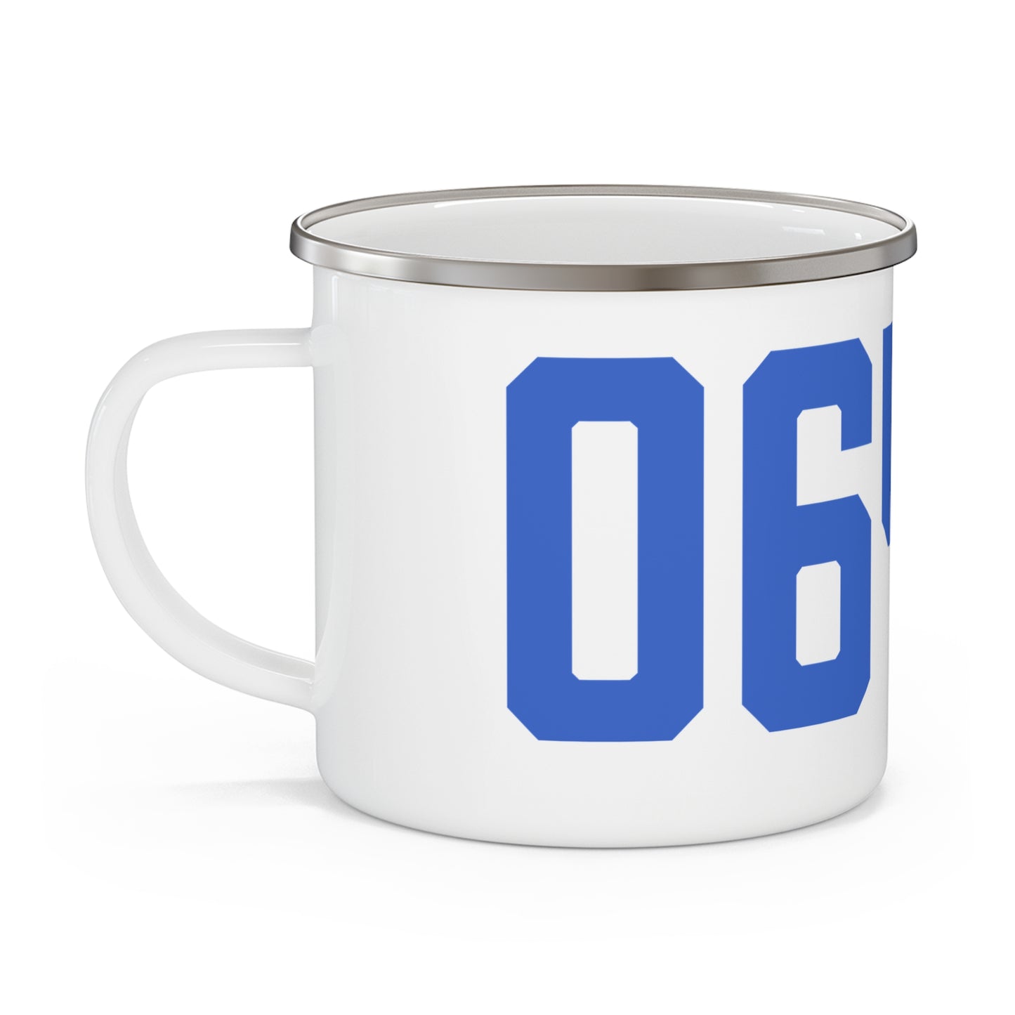 06464 East Hampton Connecticut Zip Code Enamel Camping Mug