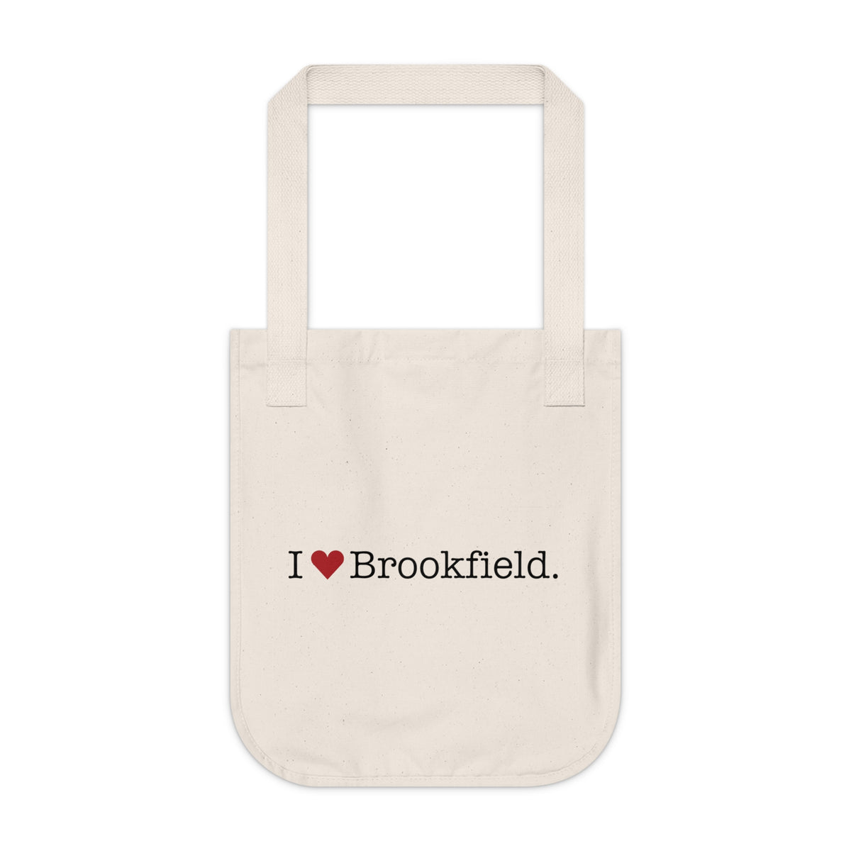 I Heart Brookfield. Organic Canvas Tote Bag