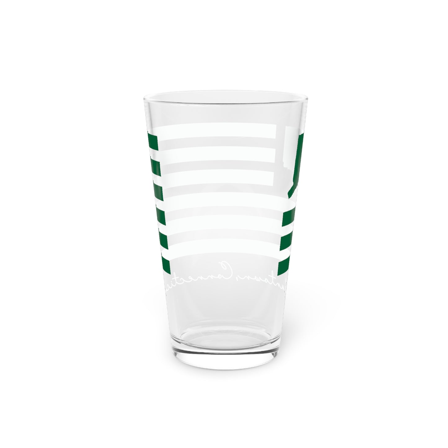 Voluntown Connecticut St. Patrick’s Day Flag Pint Glass, 16oz