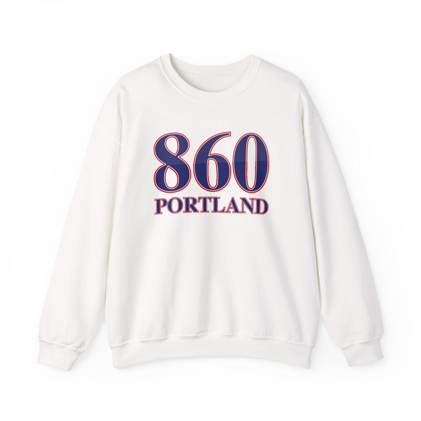 860 Portland Red White & Blue Unisex Heavy Blend™ Crewneck Sweatshirt