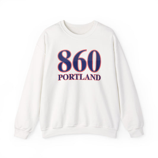 860 Portland Red White & Blue Unisex Heavy Blend™ Crewneck Sweatshirt