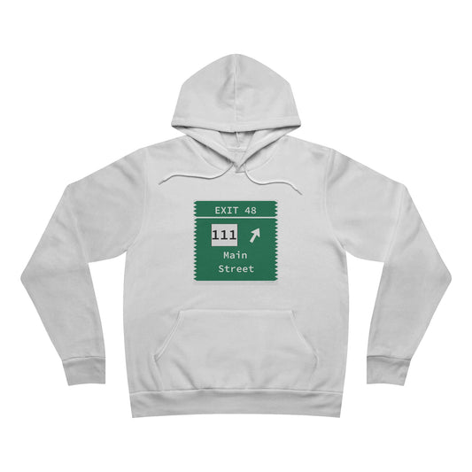 Vintage Merritt Parkway Exit 48 Sign Unisex Sponge Fleece Pullover Hoodie