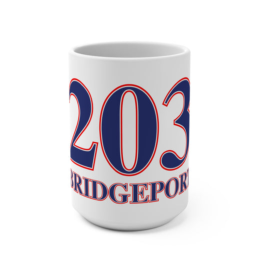 203 Bridgeport Red White & Blue Mug 15oz