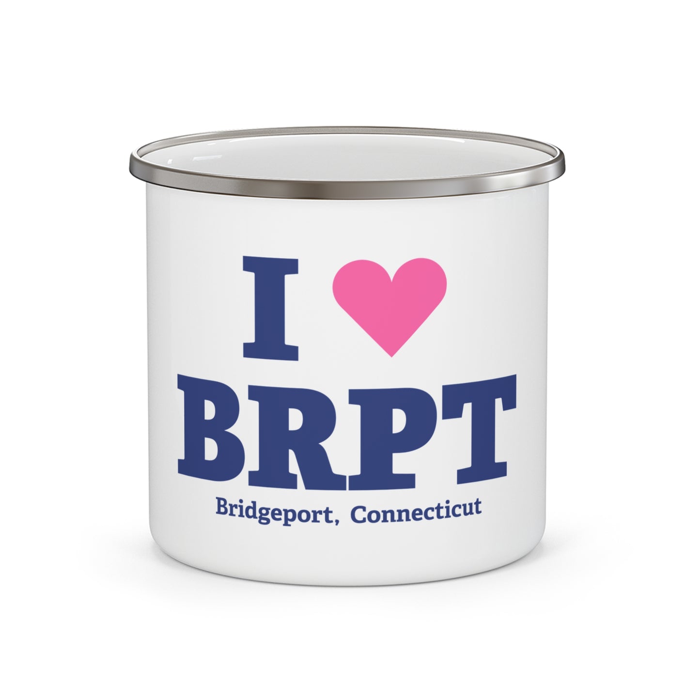 I Heart BRPT Enamel Camping Mug