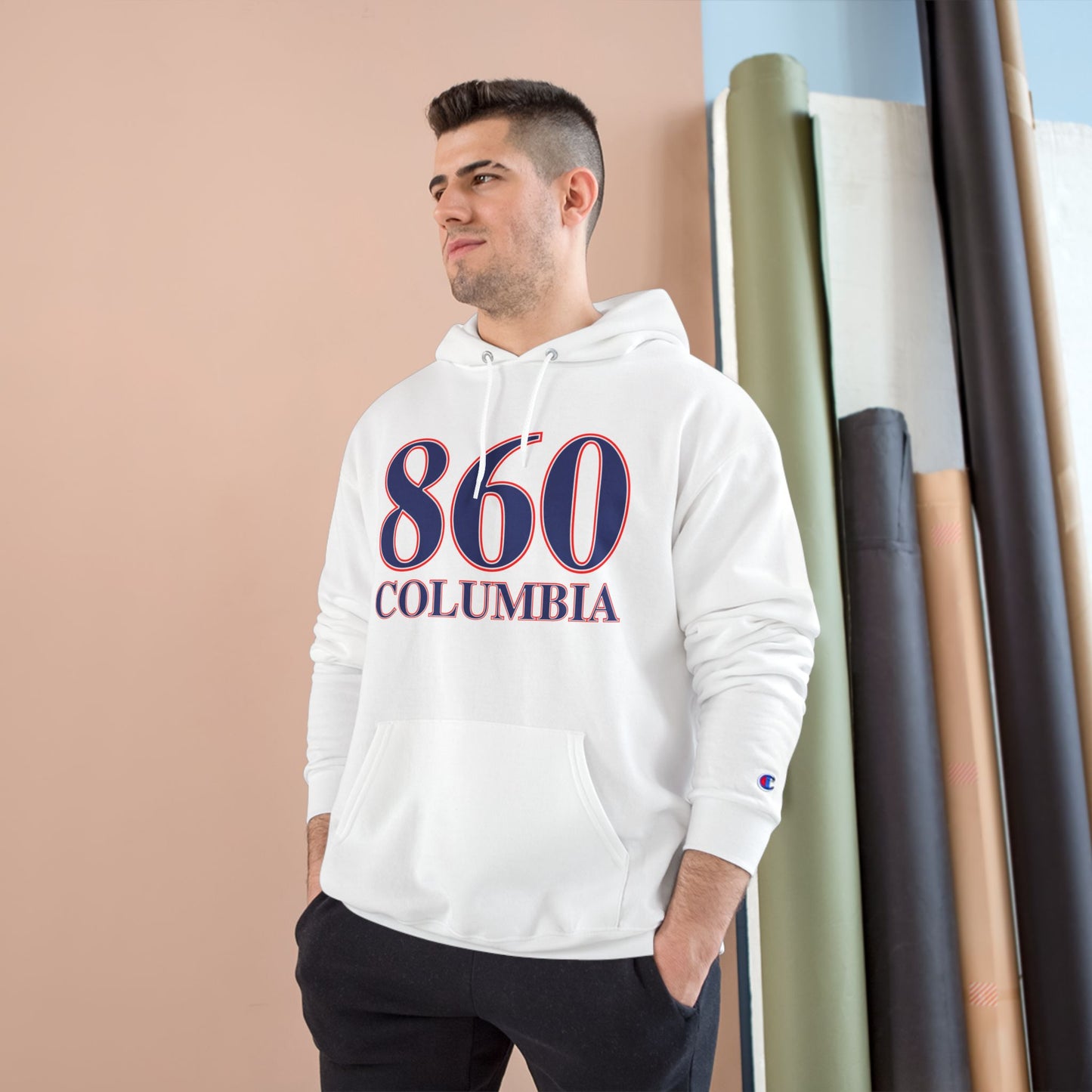 860 Columbia Red White & Blue Champion Hoodie