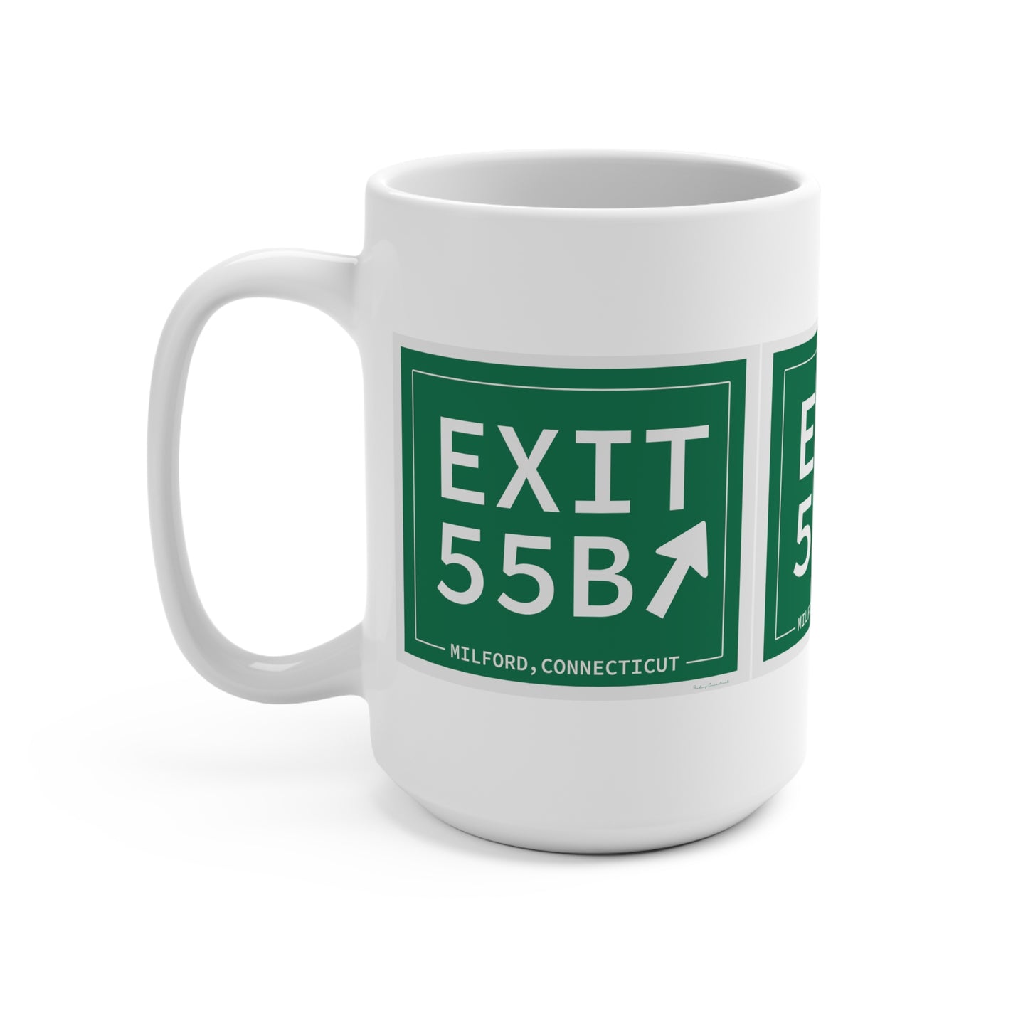 Vintage Exit 55B WCP Sign Mug 15oz