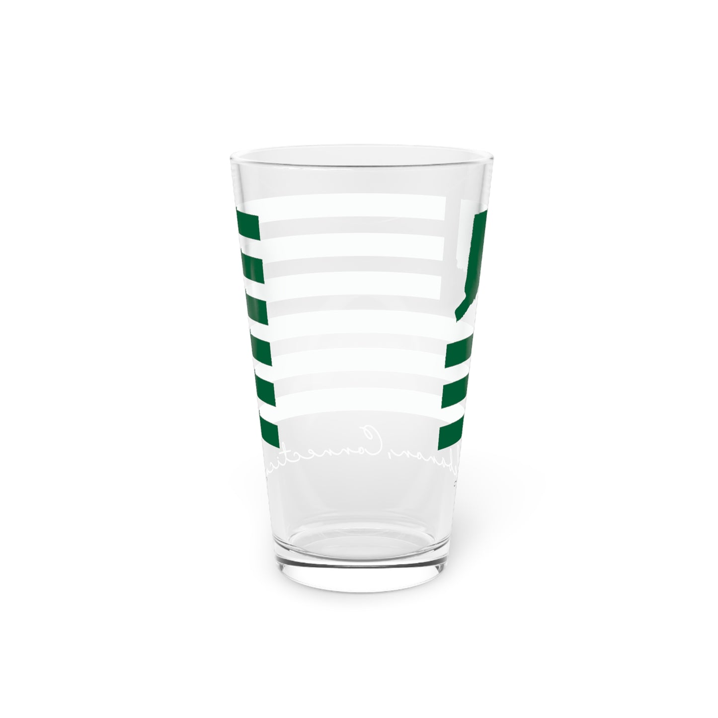 Lebanon Connecticut St. Patrick’s Day Flag Pint Glass, 16oz