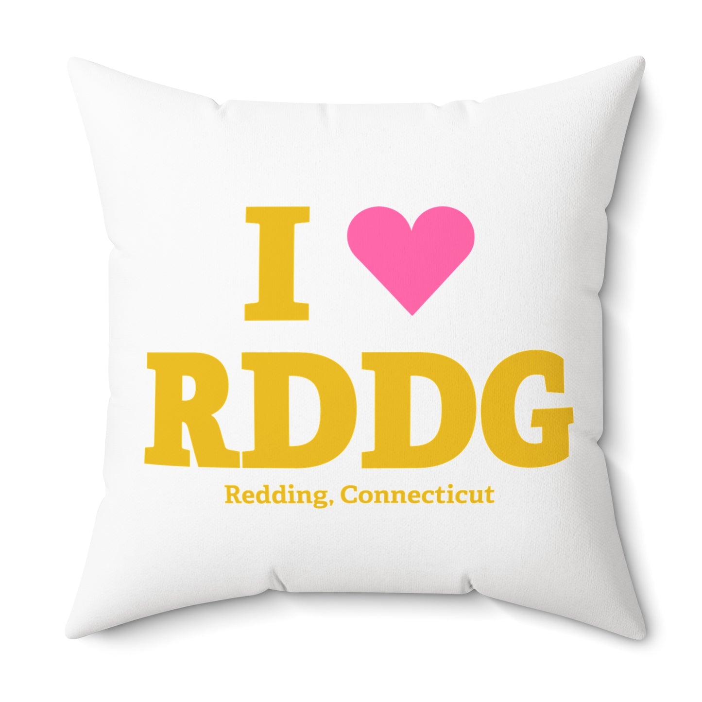 I Heart RDDG Spun Polyester Square Pillow