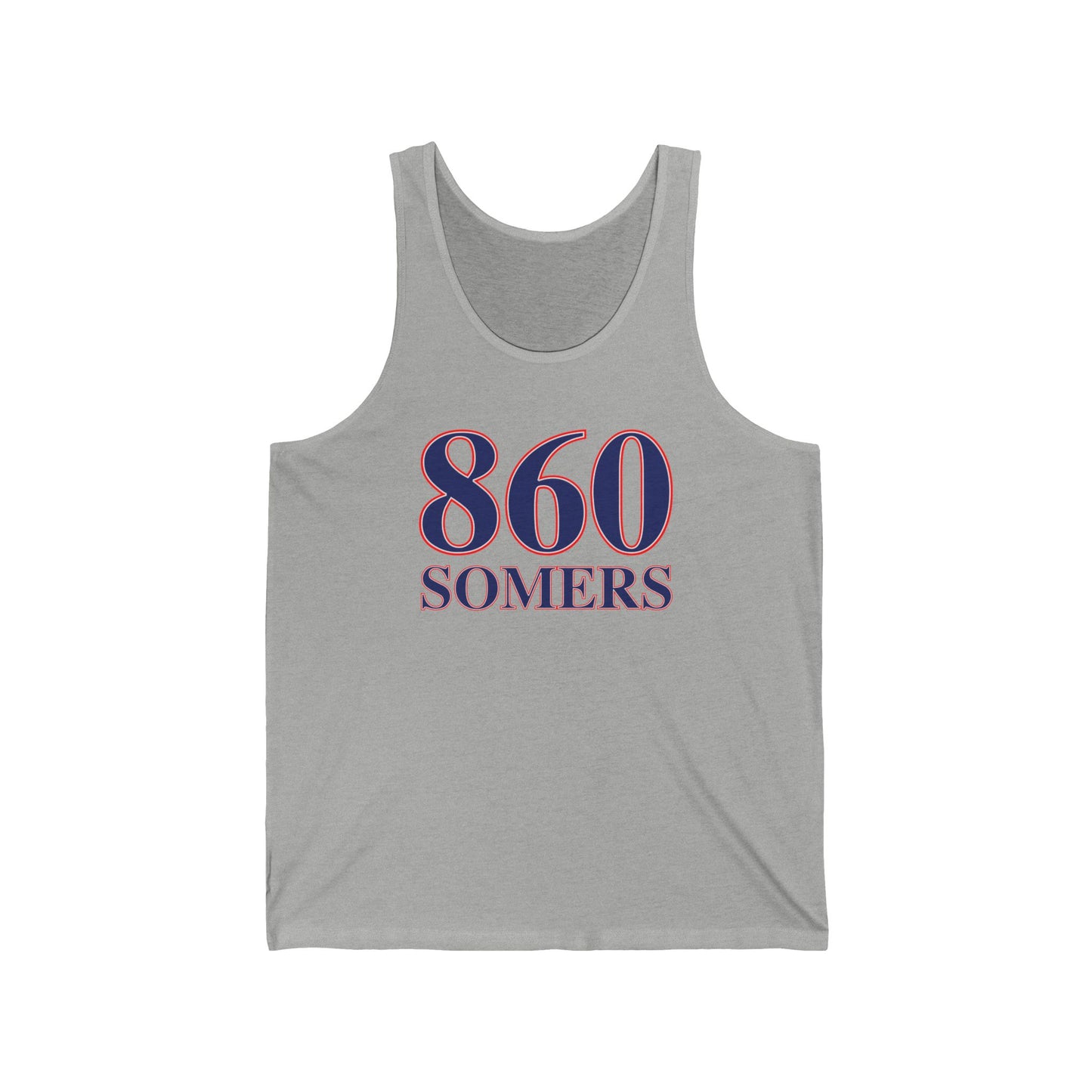 860 Somers Red White & Blue Unisex Jersey Tank Top
