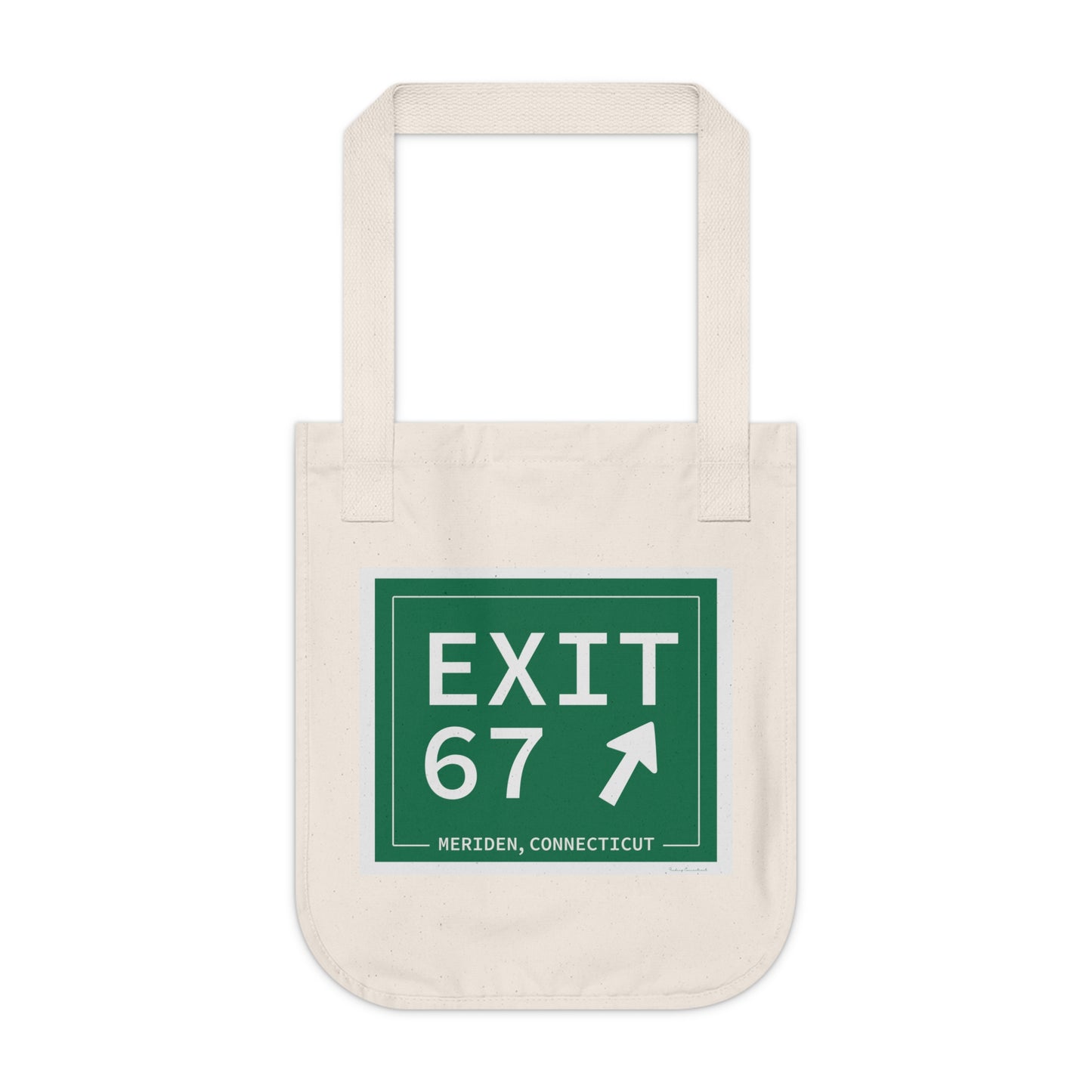 Vintage Exit 67 WCP Sign Organic Canvas Tote Bag