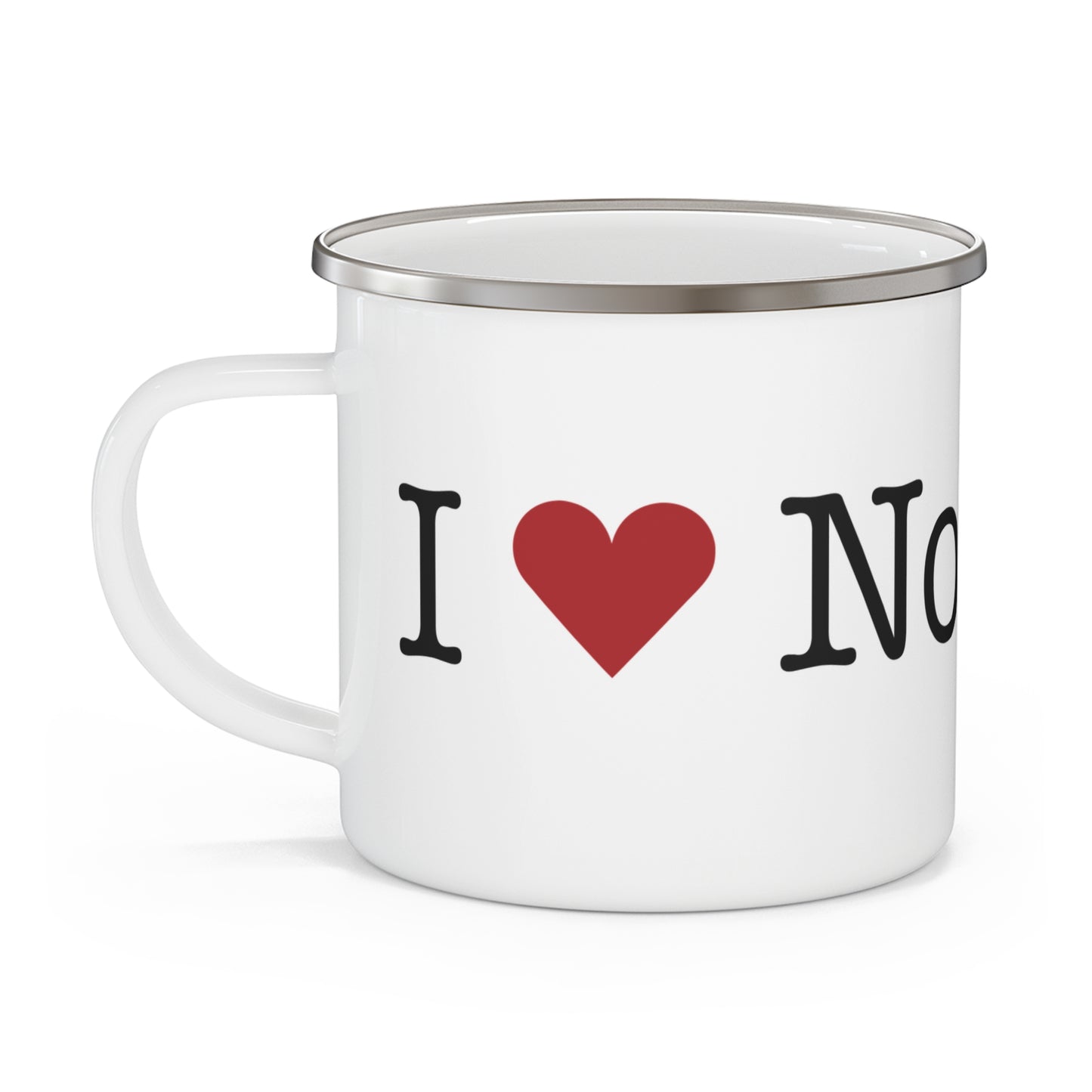 I Heart Norwalk. Enamel Camping Mug