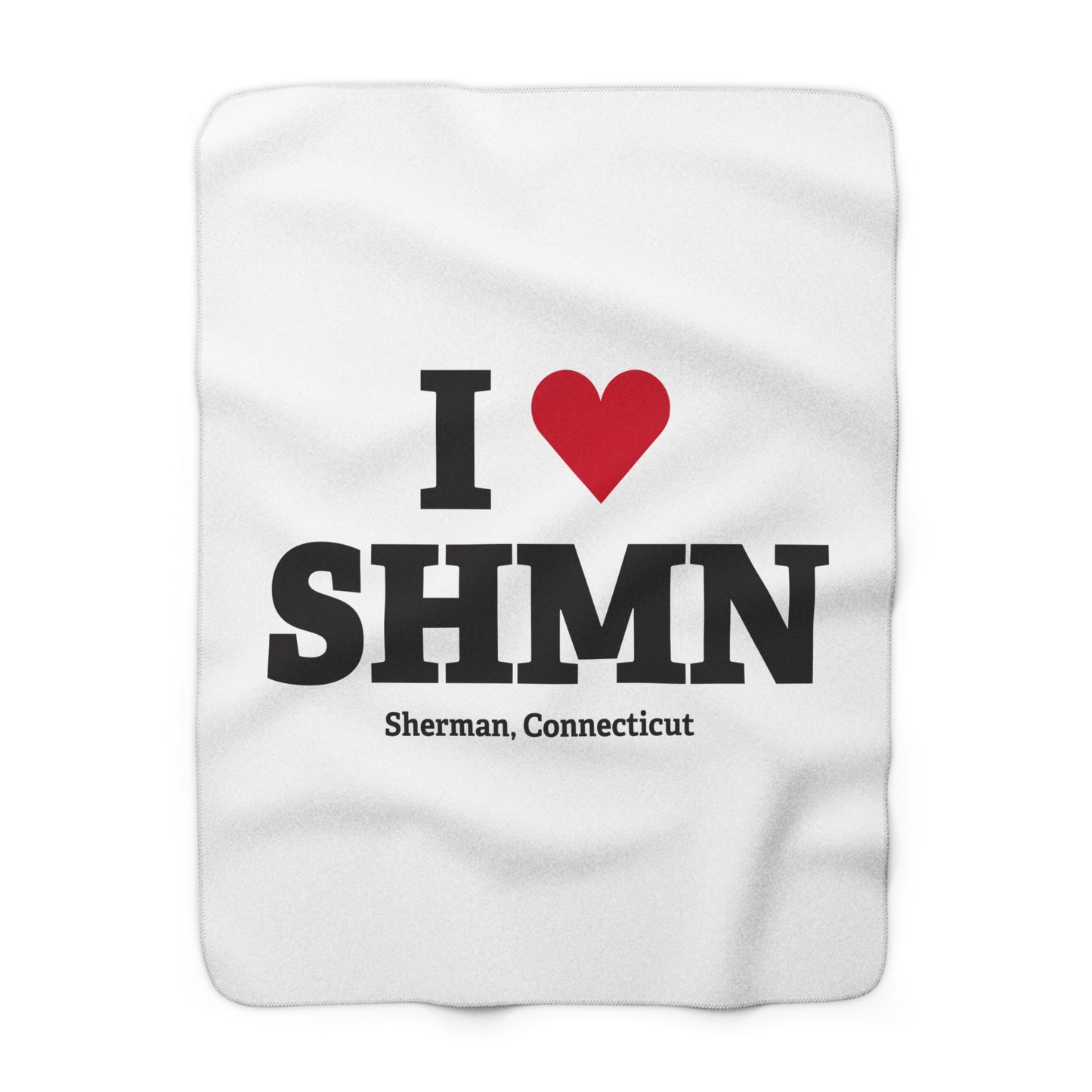 I Heart SHMN Sherpa Fleece Blanket