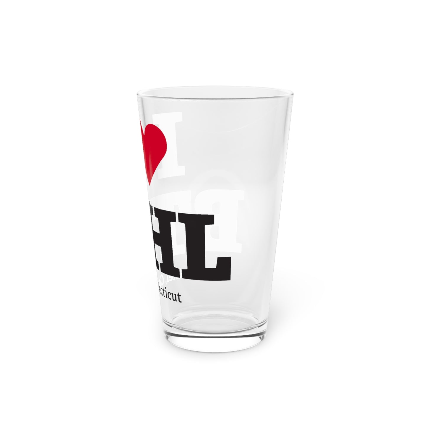 I Heart BTHL Pint Glass, 16oz