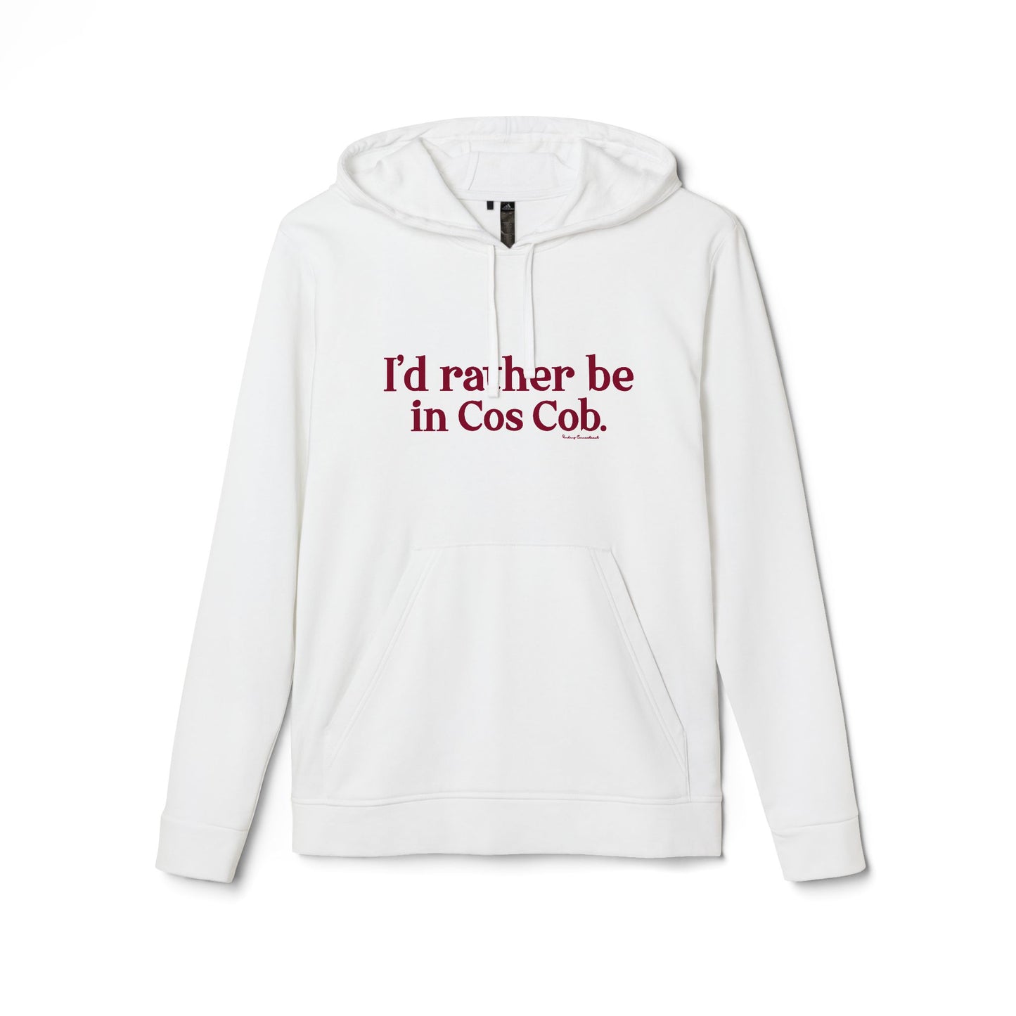 I’d rather be in Cos Cob adidas Unisex Fleece Hoodie
