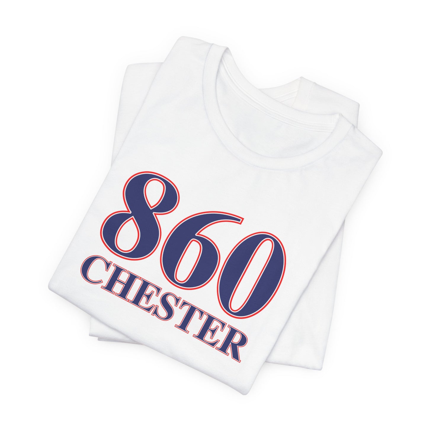 860 Chester Red White & Blue Unisex Jersey Short Sleeve T-Shirt